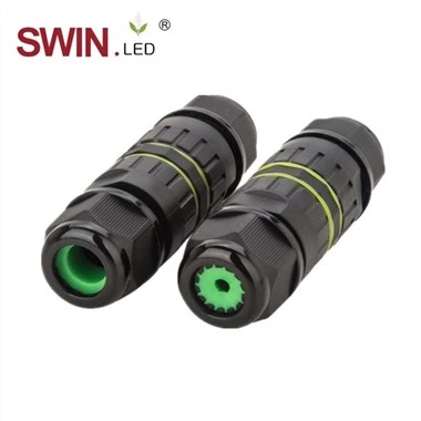 1- en forma de waterproof 2 3 connector de cable
